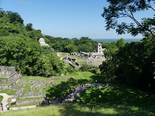  zona arqueológica de Palenque vista del templo