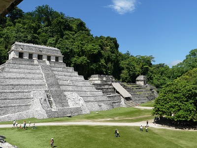 zona arqueológica de Palenque vista